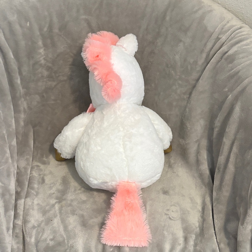 Adorable Unicorn Plush Toy - White and Gold - Picture 5 of 5